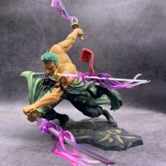 Új darab, 10 cm-es anime figura Roronoa Zoro hárompengés Sa-maximum Manga Anime szobor akciófigura kollekció Modell gyerekjáték