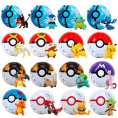 Pokemon Elf Ball Pokeball Anime Rajzfilmek Pikachu Charizard Piplup Kyogre Pocket Monster Pet Anime Akció Modell Játék Ajándékok