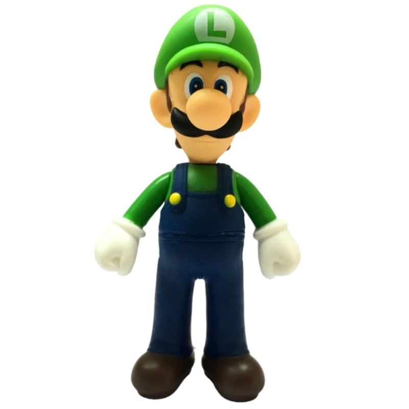 10-14 cm Super Mario Bros PVC akciófigura játékok babák modellkészlet Luigi Yoshi Donkey Kong gomba gyerekeknek születésnapi ajá