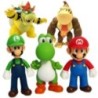 10-14 cm Super Mario Bros PVC akciófigura játékok babák modellkészlet Luigi Yoshi Donkey Kong gomba gyerekeknek születésnapi ajá