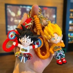 Anime Dragon Ball kulcstartó Z Super Saiyan Son Goku Bulma Broly Piccolo Majin Buu sorozat autós medál kulcstartó gyerekeknek já