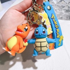 Pokémon kulcstartó Pikachu Anime akciófigura játék Kawaii rajzfilm divat Charmander Psyduck baba kulcstartó autótáska medál gyer