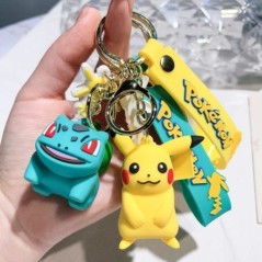 Pokémon kulcstartó Pikachu Anime akciófigura játék Kawaii rajzfilm divat Charmander Psyduck baba kulcstartó autótáska medál gyer