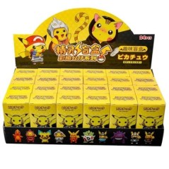 24 db/Szett Véletlenszerű Pokemon kulcstartó Kawaii Pikachu kulcstartó Aranyos akciófigurák gyerekeknek Játékok Ajándék medál