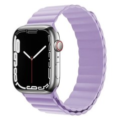 Mágneses hurkos szíj Apple óraszíjhoz 44mm 40mm 45mm 41mm 42mm 38mm Szilikon karkötő iWatch sorozat 3 4 5 6 se 7 8 9 ultra 2