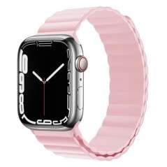 Mágneses hurkos szíj Apple óraszíjhoz 44mm 40mm 45mm 41mm 42mm 38mm Szilikon karkötő iWatch sorozat 3 4 5 6 se 7 8 9 ultra 2