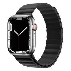 Mágneses hurkos szíj Apple óraszíjhoz 44mm 40mm 45mm 41mm 42mm 38mm Szilikon karkötő iWatch sorozat 3 4 5 6 se 7 8 9 ultra 2