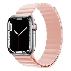 Mágneses hurkos szíj Apple óraszíjhoz 44mm 40mm 45mm 41mm 42mm 38mm Szilikon karkötő iWatch sorozat 3 4 5 6 se 7 8 9 ultra 2