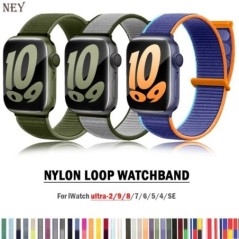 Nylon hurok Apple óra szíjhoz 44mm 40mm 45mm 41mm 42mm 38/45mm sport karkötő iwatch Series 9 8 7 se 6 5 3 Ultra 2 49mm szíj