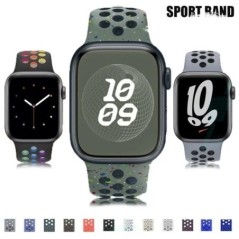 Sportszíj Apple karóra szíjhoz 45mm 49mm 44mm 40mm 41mm 42mm szilikon karkötő correa iWatch Ultra 2 Series 9 8 SE 7 6 5 4 3