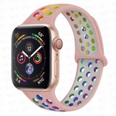 Sportszíj Apple karóra szíjhoz 45mm 49mm 44mm 40mm 41mm 42mm szilikon karkötő correa iWatch Ultra 2 Series 9 8 SE 7 6 5 4 3