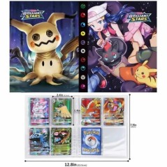 240 Pokemon kártyatartó album Pikachu Pokmon játék Vmax Gx Ex Tcg Térkép Könyvgyűjtemény Iratgyűjtő Anime mappa gyerekeknek játé