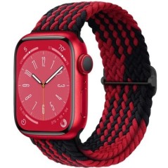 Fonott Solo Loop Apple óraszíjhoz 44mm 40mm 49mm 45mm 41mm 38mm Rugalmas Nylon karkötő iWatch sorozat 8 3 se 6 7 Ultra szíj