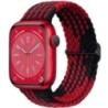 Fonott Solo Loop Apple óraszíjhoz 44mm 40mm 49mm 45mm 41mm 38mm Rugalmas Nylon karkötő iWatch sorozat 8 3 se 6 7 Ultra szíj