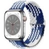 Fonott Solo Loop Apple óraszíjhoz 44mm 40mm 49mm 45mm 41mm 38mm Rugalmas Nylon karkötő iWatch sorozat 8 3 se 6 7 Ultra szíj