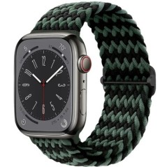 Fonott Solo Loop Apple óraszíjhoz 44mm 40mm 49mm 45mm 41mm 38mm Rugalmas Nylon karkötő iWatch sorozat 8 3 se 6 7 Ultra szíj