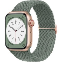 Fonott Solo Loop Apple óraszíjhoz 44mm 40mm 49mm 45mm 41mm 38mm Rugalmas Nylon karkötő iWatch sorozat 8 3 se 6 7 Ultra szíj