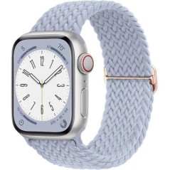 Fonott Solo Loop Apple óraszíjhoz 44mm 40mm 49mm 45mm 41mm 38mm Rugalmas Nylon karkötő iWatch sorozat 8 3 se 6 7 Ultra szíj