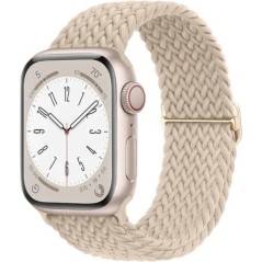 Fonott Solo Loop Apple óraszíjhoz 44mm 40mm 49mm 45mm 41mm 38mm Rugalmas Nylon karkötő iWatch sorozat 8 3 se 6 7 Ultra szíj