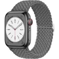 Fonott Solo Loop Apple óraszíjhoz 44mm 40mm 49mm 45mm 41mm 38mm Rugalmas Nylon karkötő iWatch sorozat 8 3 se 6 7 Ultra szíj