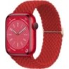 Fonott Solo Loop Apple óraszíjhoz 44mm 40mm 49mm 45mm 41mm 38mm Rugalmas Nylon karkötő iWatch sorozat 8 3 se 6 7 Ultra szíj