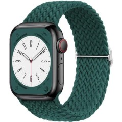 Fonott Solo Loop Apple óraszíjhoz 44mm 40mm 49mm 45mm 41mm 38mm Rugalmas Nylon karkötő iWatch sorozat 8 3 se 6 7 Ultra szíj