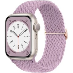 Fonott Solo Loop Apple óraszíjhoz 44mm 40mm 49mm 45mm 41mm 38mm Rugalmas Nylon karkötő iWatch sorozat 8 3 se 6 7 Ultra szíj