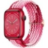 Fonott Solo Loop Apple óraszíjhoz 44mm 40mm 49mm 45mm 41mm 38mm Rugalmas Nylon karkötő iWatch sorozat 8 3 se 6 7 Ultra szíj