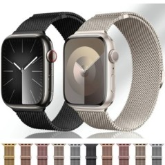 Milanese szíj Apple karórához 9 8 7 41mm 45mm Ultra/2 49mm férfi női fém légáteresztő szíj iWatch 6543SE 44mm 40mm 42mm-hez