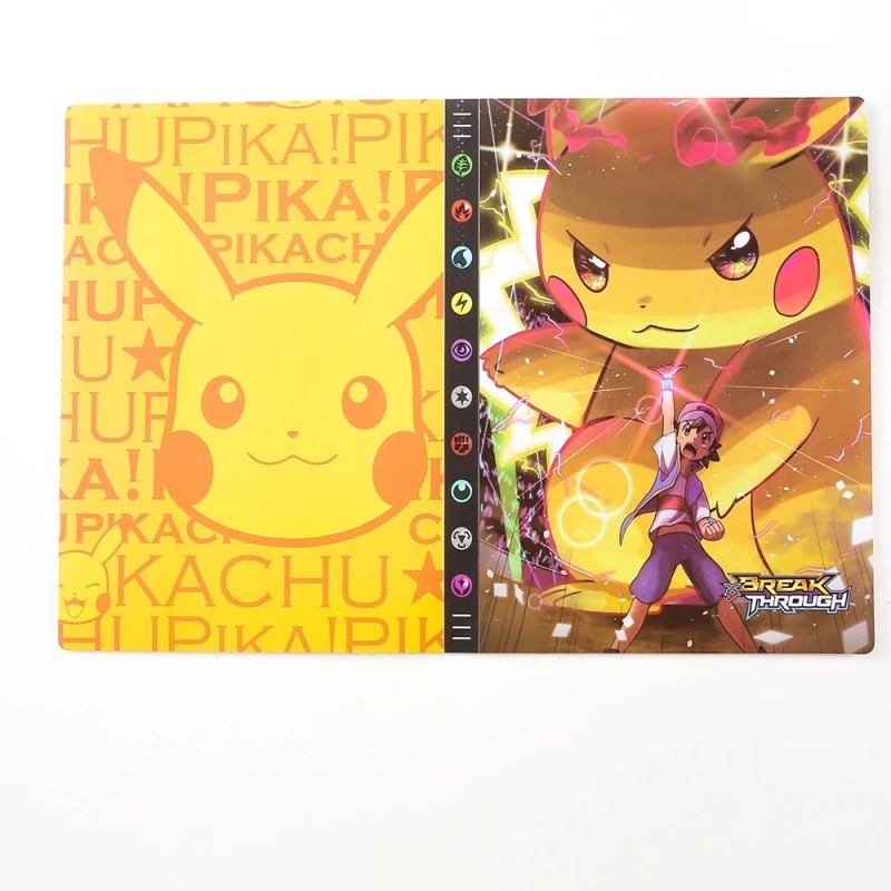 Pokémon Album 540 9 Pocket Card Grande 3D 432 Nagy könyv Rajzfilm Játék Játék Iratgyűjtő gyűjtemény Tartó Térkép Mappa Betöltött