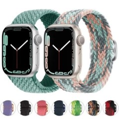 Fonott hurok Apple karóra szíjhoz 44mm 40mm 45mm 41mm 42mm 38mm 49mm elasztikus szóló karkötő iWatch series 7 se 3 6 Ultra 8 Ban