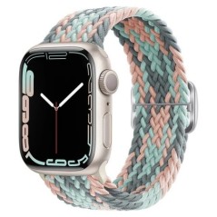 Fonott hurok Apple karóra szíjhoz 44mm 40mm 45mm 41mm 42mm 38mm 49mm elasztikus szóló karkötő iWatch series 7 se 3 6 Ultra 8 Ban