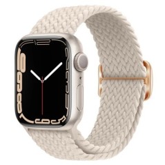 Fonott hurok Apple karóra szíjhoz 44mm 40mm 45mm 41mm 42mm 38mm 49mm elasztikus szóló karkötő iWatch series 7 se 3 6 Ultra 8 Ban