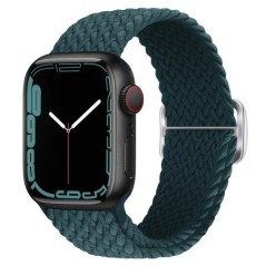 Fonott hurok Apple karóra szíjhoz 44mm 40mm 45mm 41mm 42mm 38mm 49mm elasztikus szóló karkötő iWatch series 7 se 3 6 Ultra 8 Ban