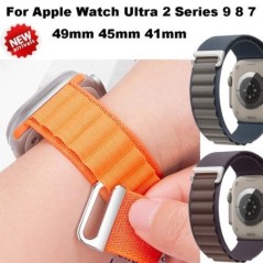 Alpine Loop nylon szíj Apple Watch szíjhoz 49 mm 42 mm 44 mm 45 mm 41 mm 40 mm 38 mm iWatch Series Ultra 2/SE/9/8/7/6/5/4/3