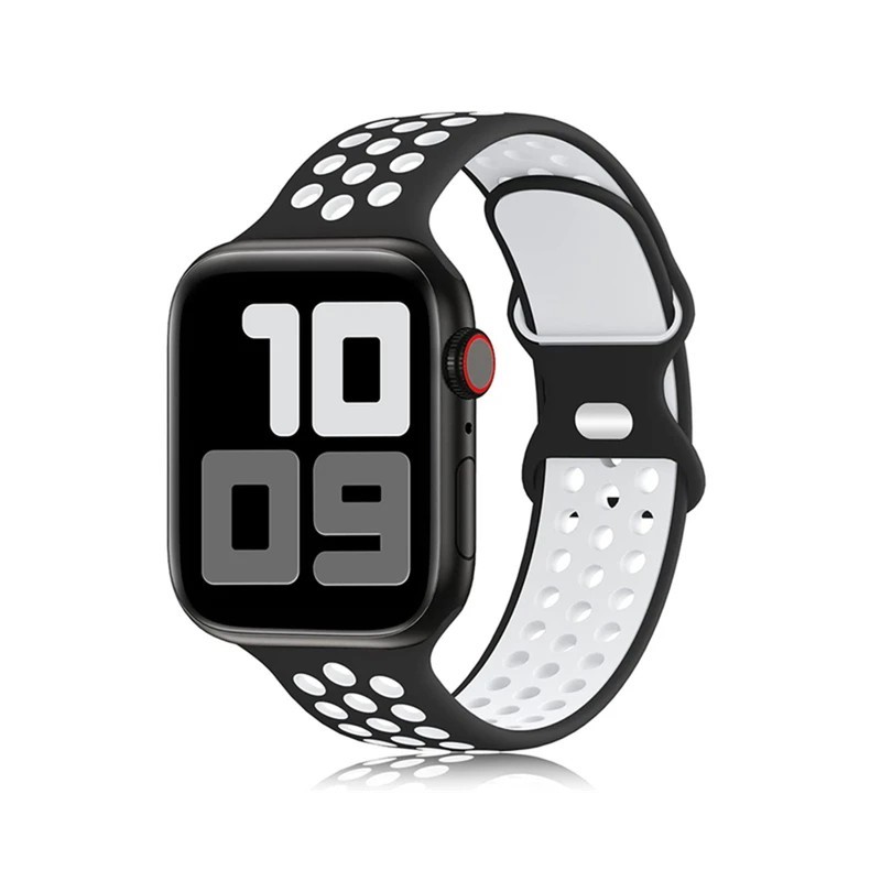 Szíj Apple óra szíjhoz 49mm 44mm 45mm 42mm 41mm 38mm 40mm correa Szilikon sport karkötő iwatch 8 SE 7 6 5 Ultra 49mm