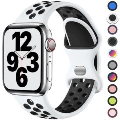 Szíj Apple óra szíjhoz 49mm 44mm 45mm 42mm 41mm 38mm 40mm correa Szilikon sport karkötő iwatch 8 SE 7 6 5 Ultra 49mm