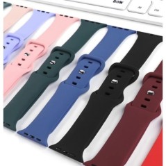 Szilikon szíj Apple Watch Band Ultra 49mm 45/44/42mm óraszíjhoz 41/40mm iwatch gumi sport karkötő az iWatch Series 76543 készülé