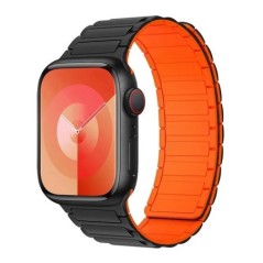 Mágneses hurok Apple óra szíjhoz 44mm 40mm 49mm 45mm 41mm 38mm szilikon karkötő iWatch Series 9 8 7 6 5 4 3 Se ultra 2 szíj