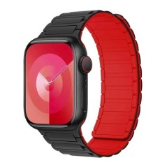 Mágneses hurok Apple óra szíjhoz 44mm 40mm 49mm 45mm 41mm 38mm szilikon karkötő iWatch Series 9 8 7 6 5 4 3 Se ultra 2 szíj