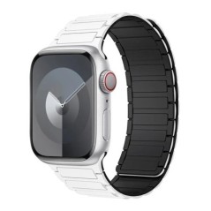 Mágneses hurok Apple óra szíjhoz 44mm 40mm 49mm 45mm 41mm 38mm szilikon karkötő iWatch Series 9 8 7 6 5 4 3 Se ultra 2 szíj