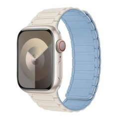 Mágneses hurok Apple óra szíjhoz 44mm 40mm 49mm 45mm 41mm 38mm szilikon karkötő iWatch Series 9 8 7 6 5 4 3 Se ultra 2 szíj