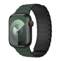 Mágneses hurok Apple óra szíjhoz 44mm 40mm 49mm 45mm 41mm 38mm szilikon karkötő iWatch Series 9 8 7 6 5 4 3 Se ultra 2 szíj