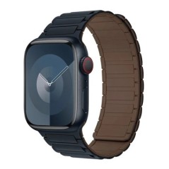 Mágneses hurok Apple óra szíjhoz 44mm 40mm 49mm 45mm 41mm 38mm szilikon karkötő iWatch Series 9 8 7 6 5 4 3 Se ultra 2 szíj