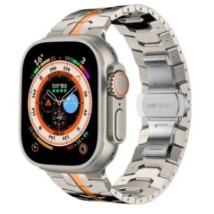 Ultra Titán színes szíj Apple Watchhoz 49mm 45mm 44mm 42 Luxus fémszíj iWatch 8 7 6 5 4 se rozsdamentes acél karkötőhöz