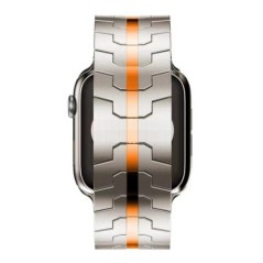 Ultra Titán színes szíj Apple Watchhoz 49mm 45mm 44mm 42 Luxus fémszíj iWatch 8 7 6 5 4 se rozsdamentes acél karkötőhöz