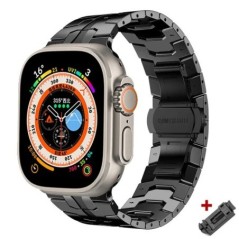 Ultra Titán színes szíj Apple Watchhoz 49mm 45mm 44mm 42 Luxus fémszíj iWatch 8 7 6 5 4 se rozsdamentes acél karkötőhöz