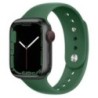 Szilikon Apple óra szíjhoz 44mm 40mm 45mm 41mm 42mm 38mm 49mm 41 44 45 mm karkötő IWatch Series 7 6 5 4 3 SE 8 Ultra Strap