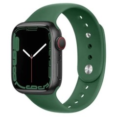 Szilikon Apple óra szíjhoz 44mm 40mm 45mm 41mm 42mm 38mm 49mm 41 44 45 mm karkötő IWatch Series 7 6 5 4 3 SE 8 Ultra Strap