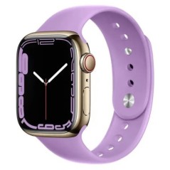 Szilikon Apple óra szíjhoz 44mm 40mm 45mm 41mm 42mm 38mm 49mm 41 44 45 mm karkötő IWatch Series 7 6 5 4 3 SE 8 Ultra Strap